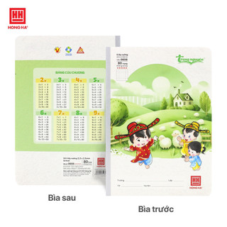 Vở học sinh 4 ô ly 80 trang Hồng Hà School Trạng Nguyên mã 0608