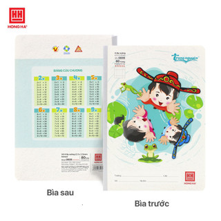 Vở học sinh 4 ô ly 80 trang Hồng Hà School Trạng Nguyên mã 0608