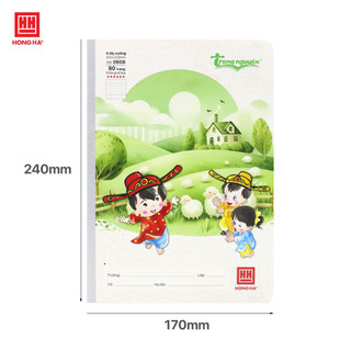 Vở học sinh 4 ô ly 80 trang Hồng Hà School Trạng Nguyên mã 0608