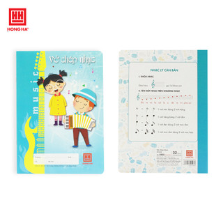 Vở Chép Nhạc Hồng Hà School 0503 - Vở Tập Chép Khuông Nhạc