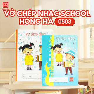 Vở Chép Nhạc Hồng Hà School 0503 - Vở Tập Chép Khuông Nhạc