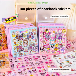 100 Miếng Dán Hoạt Hình LABU, KITTY, SANRIO, CAPPY...dễ thương