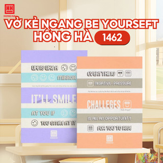 Vở kẻ ngang 72 trang Hồng Hà Study Be Yourself mã 1462
