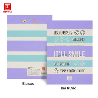 Vở kẻ ngang 72 trang Hồng Hà Study Be Yourself mã 1462