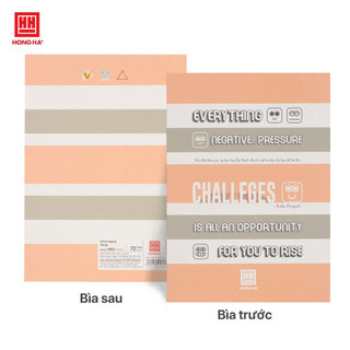 Vở kẻ ngang 72 trang Hồng Hà Study Be Yourself mã 1462