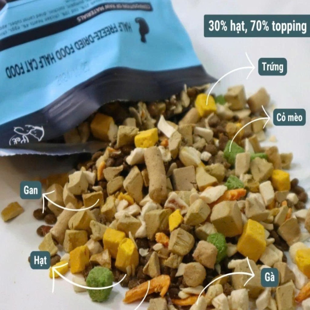 Hạt Cho Mèo S2PET V1/V2/V3 Túi 5kg Siêu Topping, Bổ Xung Dinh Dưỡng Cho Mèo Biếng Ăn