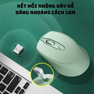 Chuột Không Dây Bluetooth A6 CoreX, Không Gây Ồn Pin Sạc Kết Nối 2 Chế Độ Cho Mọi Thiết Bị Máy Tính, Laptop.