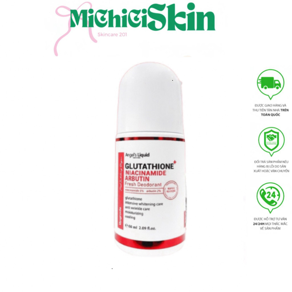 angel's liquid glutathione fresh up whitening magic deo stick Nikoni S-Acetyl Glutathione Supplement with Resveratrol, Hyaluronic Acid  and Collagen Antioxidant Support 240 Softgels main image 1
