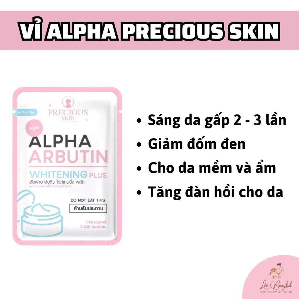 [Chuẩn Thái] Vỉ 10 Viên Bột Kích Trắng Và Dưỡng Trắng Da Olay B3 Alpha Arbutin Whitening Plus Precious Skin Thái Lan