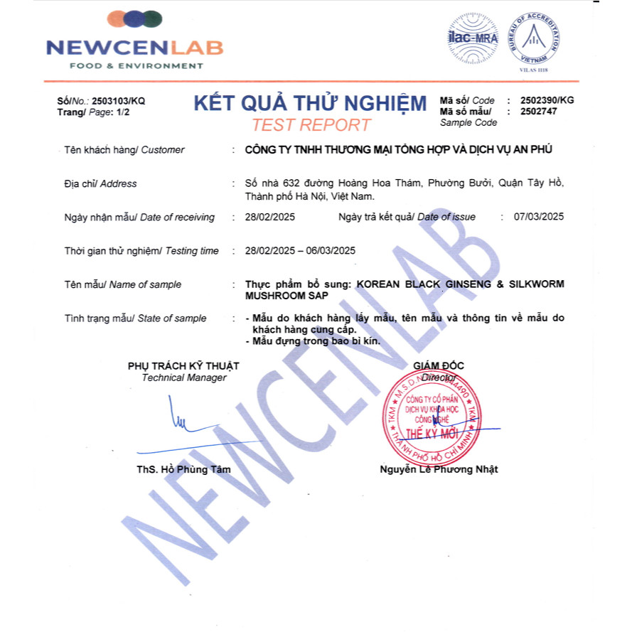 Hộp 2 lọ cao hắc sâm đông trùng hạ thảo nội địa Hàn Quốc 240g