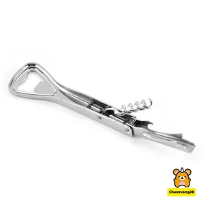 Dụng cụ mở rượu vang, khui bia, bật nắp chai bằng thép không gỉ