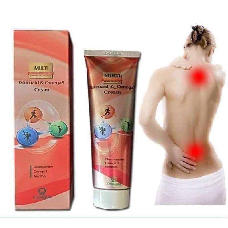 Dầu lạnh xoa bóp khớp Gluciaid & Omega 3 Cream chính hãng