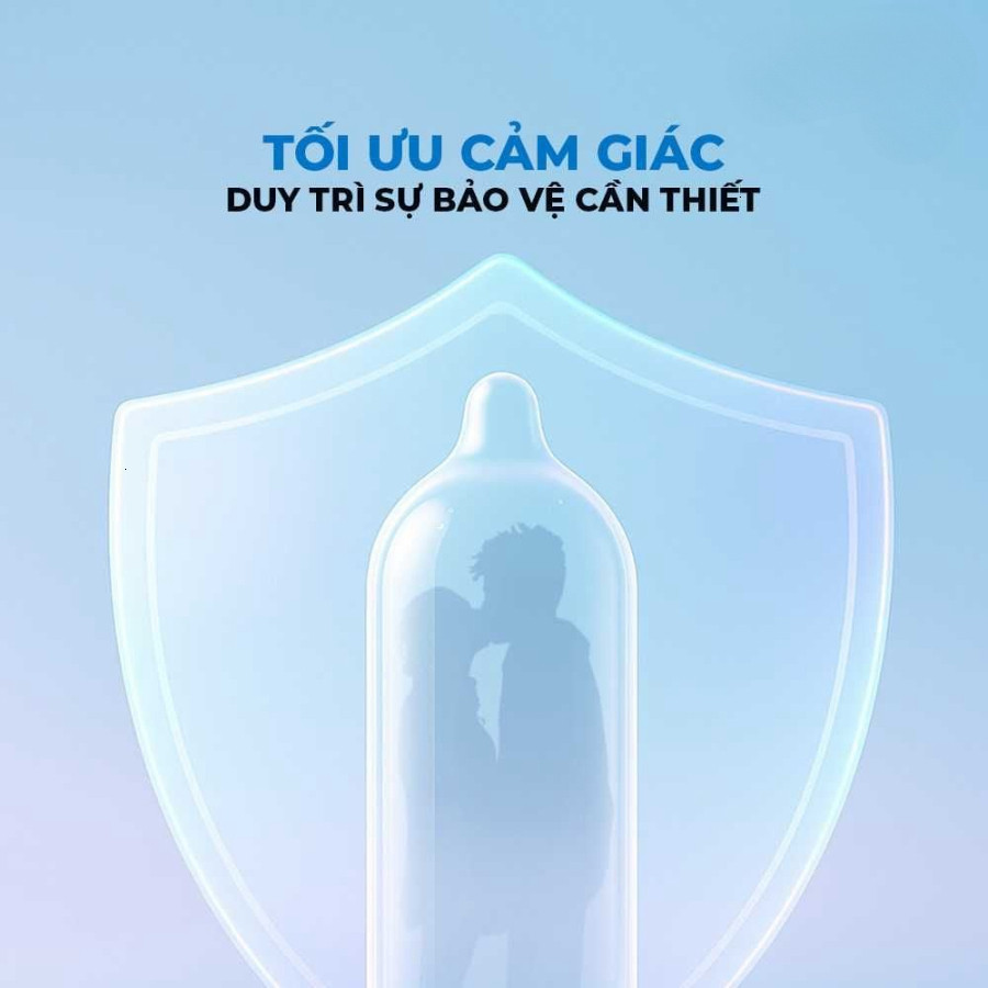 Bao cao su Durex Invisible siêu mỏng, nhiều gel, size 52mm, hộp 10 bao -  Med love