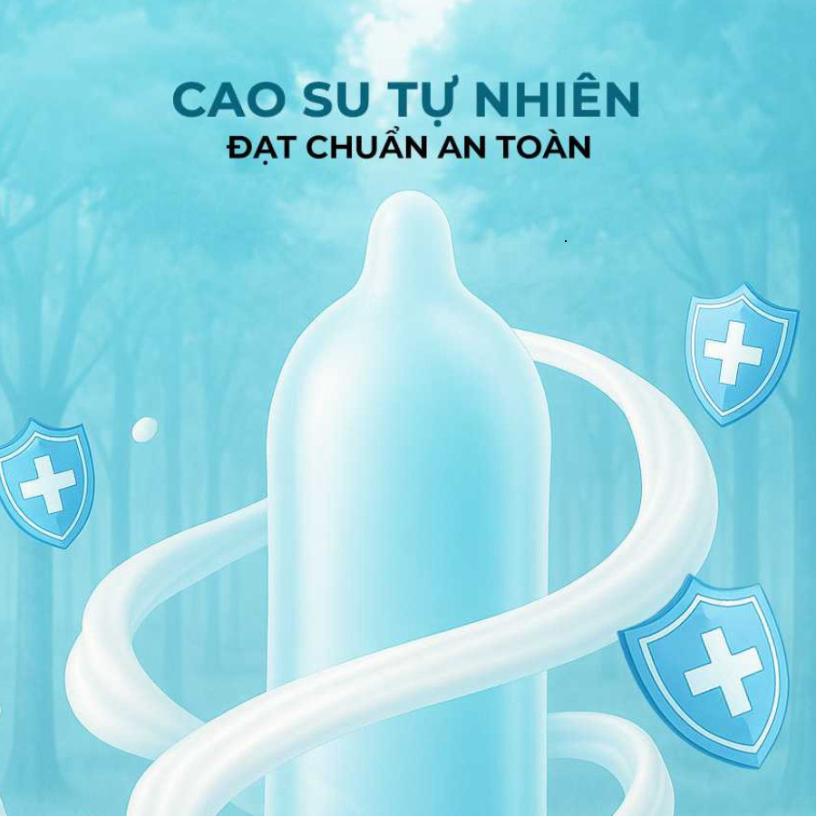 Bao cao su Durex Invisible siêu mỏng, nhiều gel, size 52mm, hộp 10 bao -  Med love