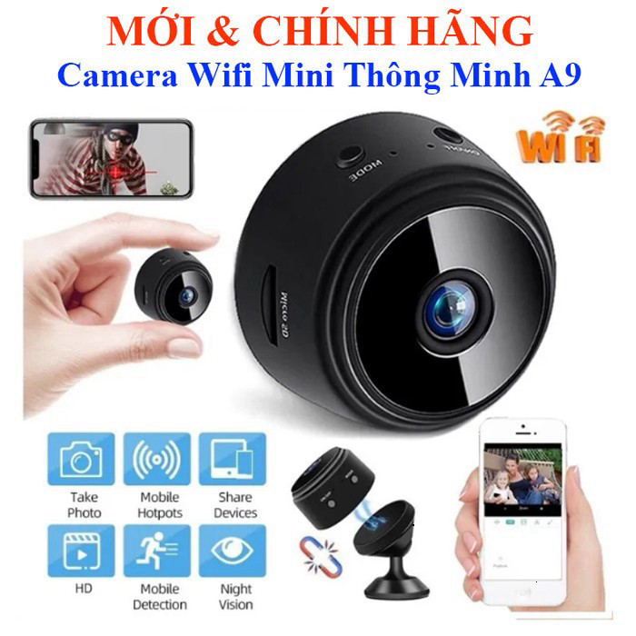 Camera Wifi Thông Minh Giám Sát An Ninh Trông Nhà Trông trẻ Xem trưc tiếp trên điện thoại A9