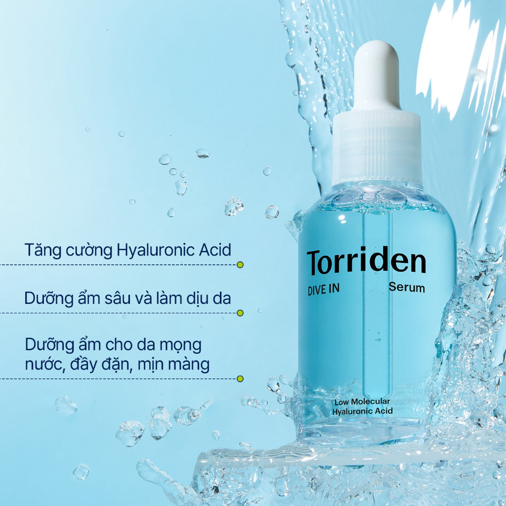 [ Torriden Live ] Serum DIVE IN chứa Hyaluronic Acid, 50ml,  Serum