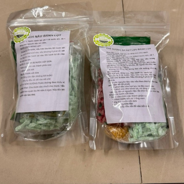 Sét chè sương sa hạt lựu - bánh lọt NTFOOD