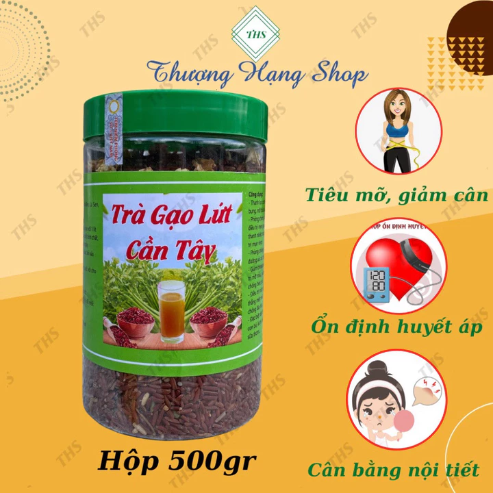 Cần Tây Gạo Lứt ❤️𝑭𝒓𝒆𝒆𝒔𝒉𝒊𝒑❤️ Trà Cần Tây Gạo Lứt Thanh Lọc Cơ Thể, Giảm Cân Hiệu Quả, Hỗ trợ ngủ ngon, giảm str