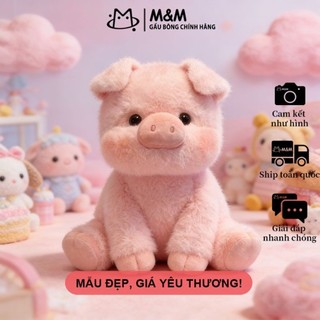 Gấu Bông Bộ Chạy Chạy – heo con thơm Puff Yellow & cừu nhỏ bông mềm, giao hàng từ kho Hà Nội