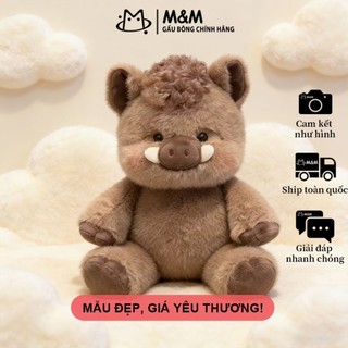 Gấu Bông Bộ Chạy Chạy – heo con thơm Puff Yellow & cừu nhỏ bông mềm, giao hàng từ kho Hà Nội
