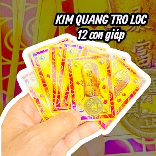 Lá Kim Quang Trợ Lộc Phật Bản Mệnh Của 12 Con Giáp Phong Thủy Để Ví Bóp , Khơi Tài Vận