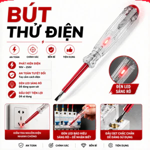 Bút thử điện cảm ứng thông minh đèn led đo thông mạch/dây điện đứt ngầm