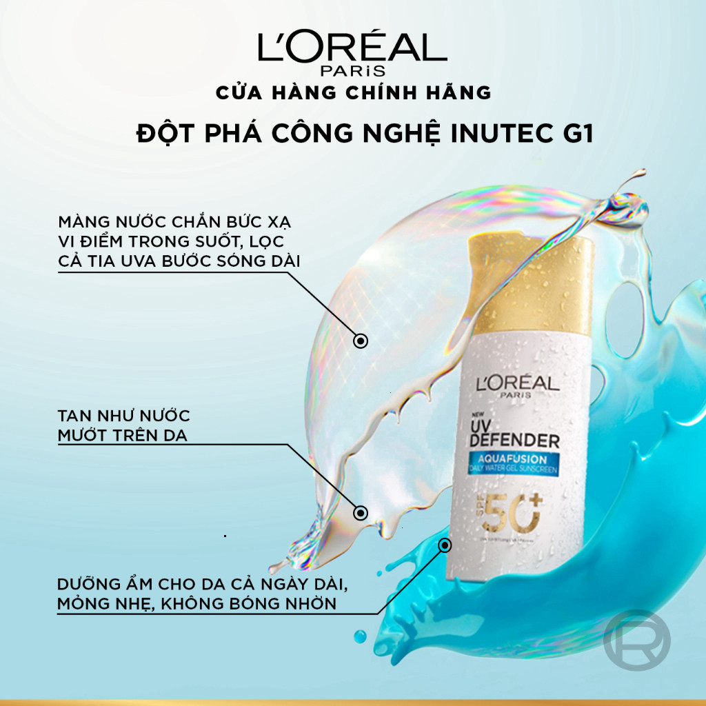 Kem Chống Nắng L’oreal Paris UV Defender Invisible Fluid/Fresh Matte/Glow Up SPF50+ PA+++