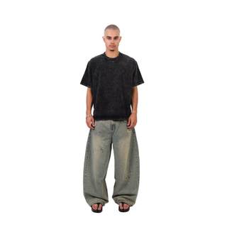 Áo thun MMESTLINE "Big Boxy Wash" form Boxy chất liệu Premium Cotton rách thủ công