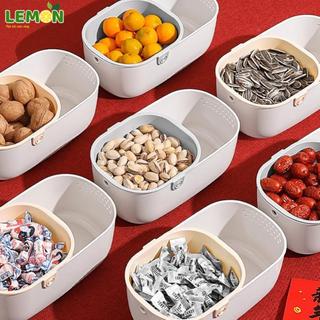 [HOT] Hộp Đựng Đồ Ăn Vặt 2 Lớp LEMON Tết 2026,Rổ Đựng Trái Cây,Hướng Dương Nhỏ Gọn 2 Tầng,Thoát Nước 5602