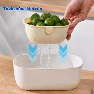 [HOT] Hộp Đựng Đồ Ăn Vặt 2 Lớp LEMON Tết 2026,Rổ Đựng Trái Cây,Hướng Dương Nhỏ Gọn 2 Tầng,Thoát Nước 5602