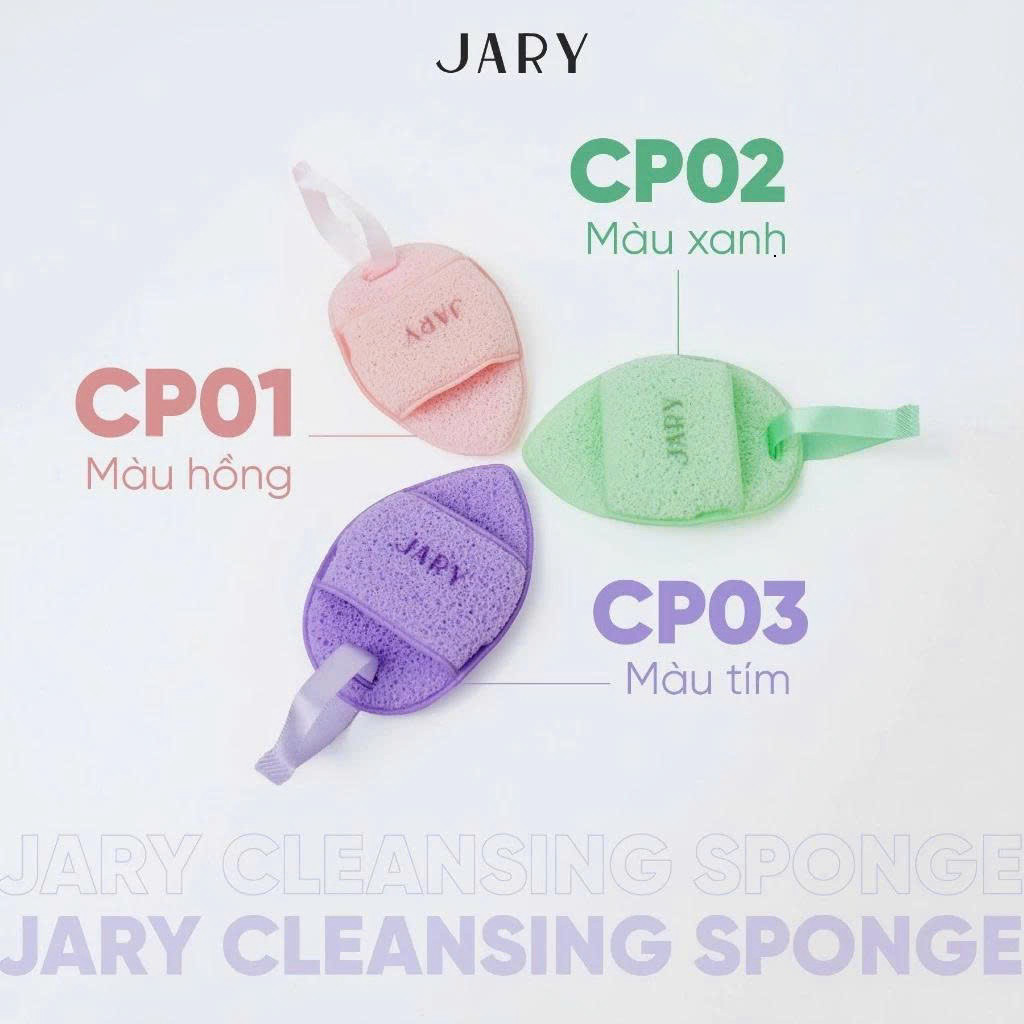 Miếng Rửa Mặt Bọt Biển Jary Cleansing Sponge (1 Cái)