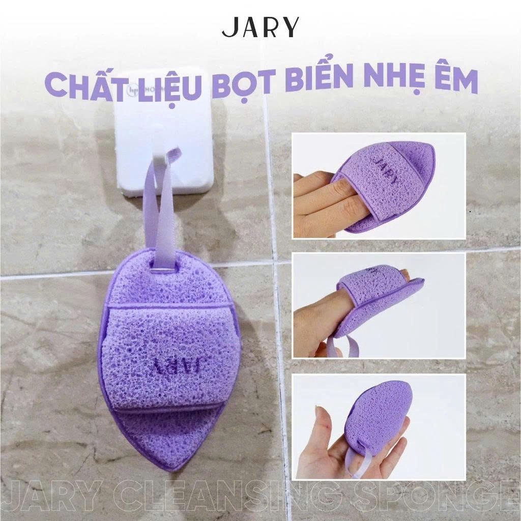 Miếng Rửa Mặt Bọt Biển Jary Cleansing Sponge (1 Cái)