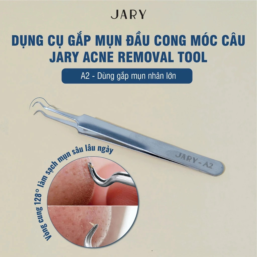 Dụng Cụ Gắp Mụn Đầu Nhọn Jary Acne Removal Tool Cây Nhíp Lấy Nhân Mụn
