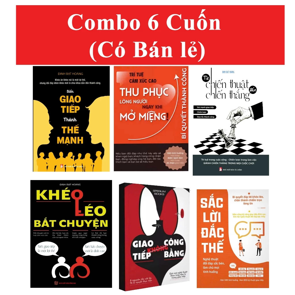 Bìa sách Combo 6 Cuốn Về Giao Tiếp Và Ứng Xử