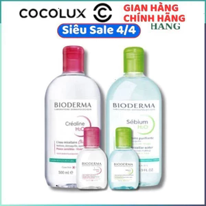 Nước Tẩy Trang Bioderma Sensibio H2O 500ml Chính Hãng Cho Da Dầu Mụn Và Da Nhạy Cảm