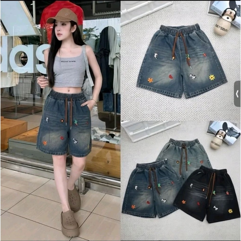 Quần Ngố Thêu Nhiều Hình Xinh Sắn Cho Nữ 38-75kg - Thiết Kế Linh Hoạt & Thoải Mái - Phong Cách Thời Trang Hàng Ngày