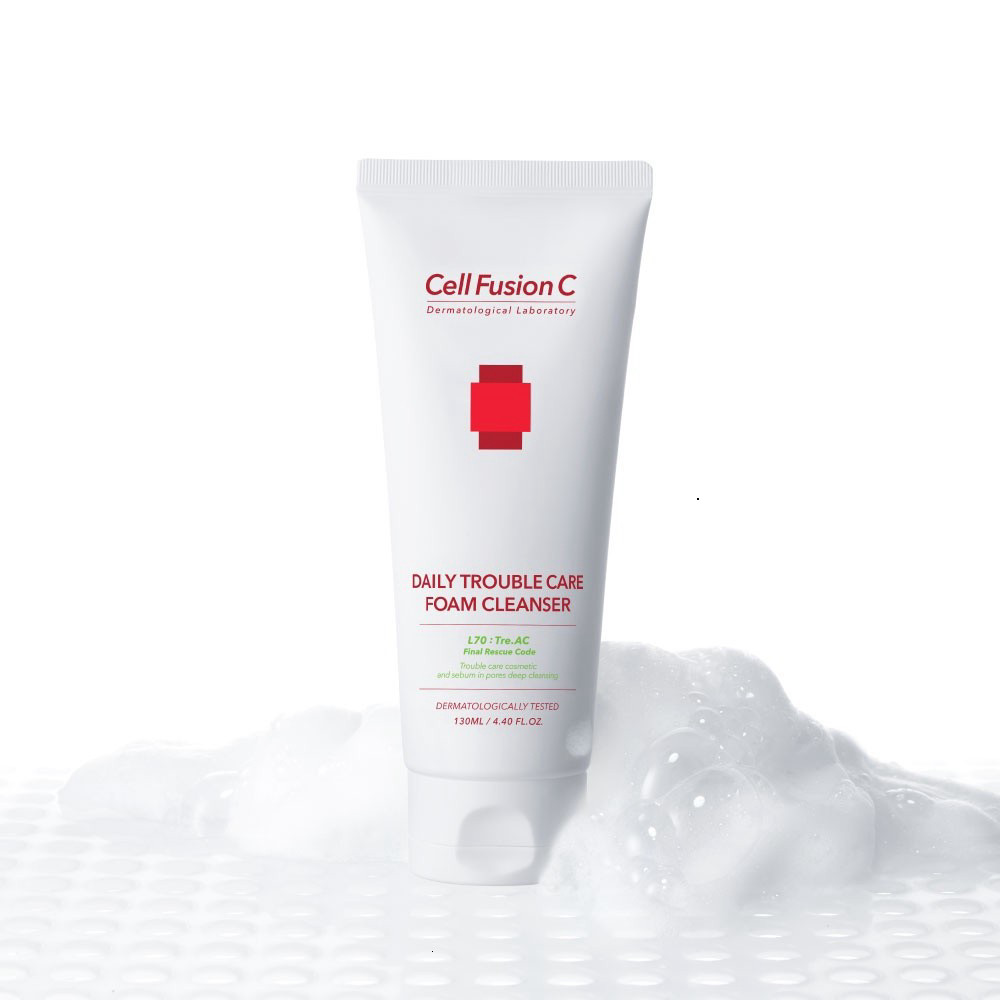 Sữa Rửa Mặt Cell Fusion C sạch mụn đầu đen, pH thấp, kiểm soát nhờn Pore Sun, Daily Trouble Care, Low PH 150ML