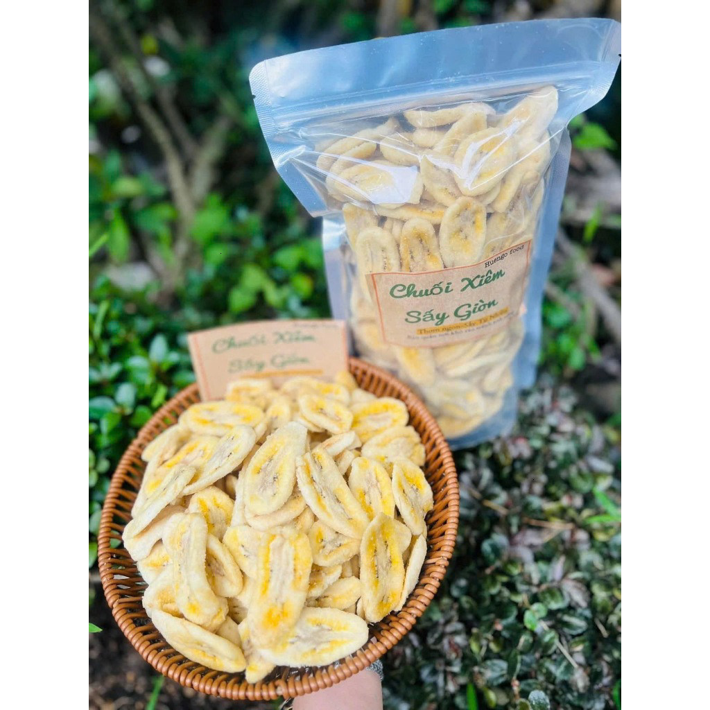 Chuối sấy giòn Phương Lam,hàng loại 1, chuối  sấy giòn hàng xuất khẩu (Đặc sản Đà Lạt)
