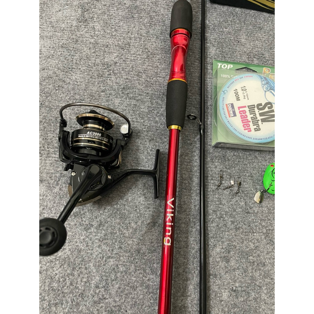COMBO LURE HOẢ THẦN CỨNG M AC3000 TẶNG DÙ VÀ NHÁI plkjgg plijgtrr