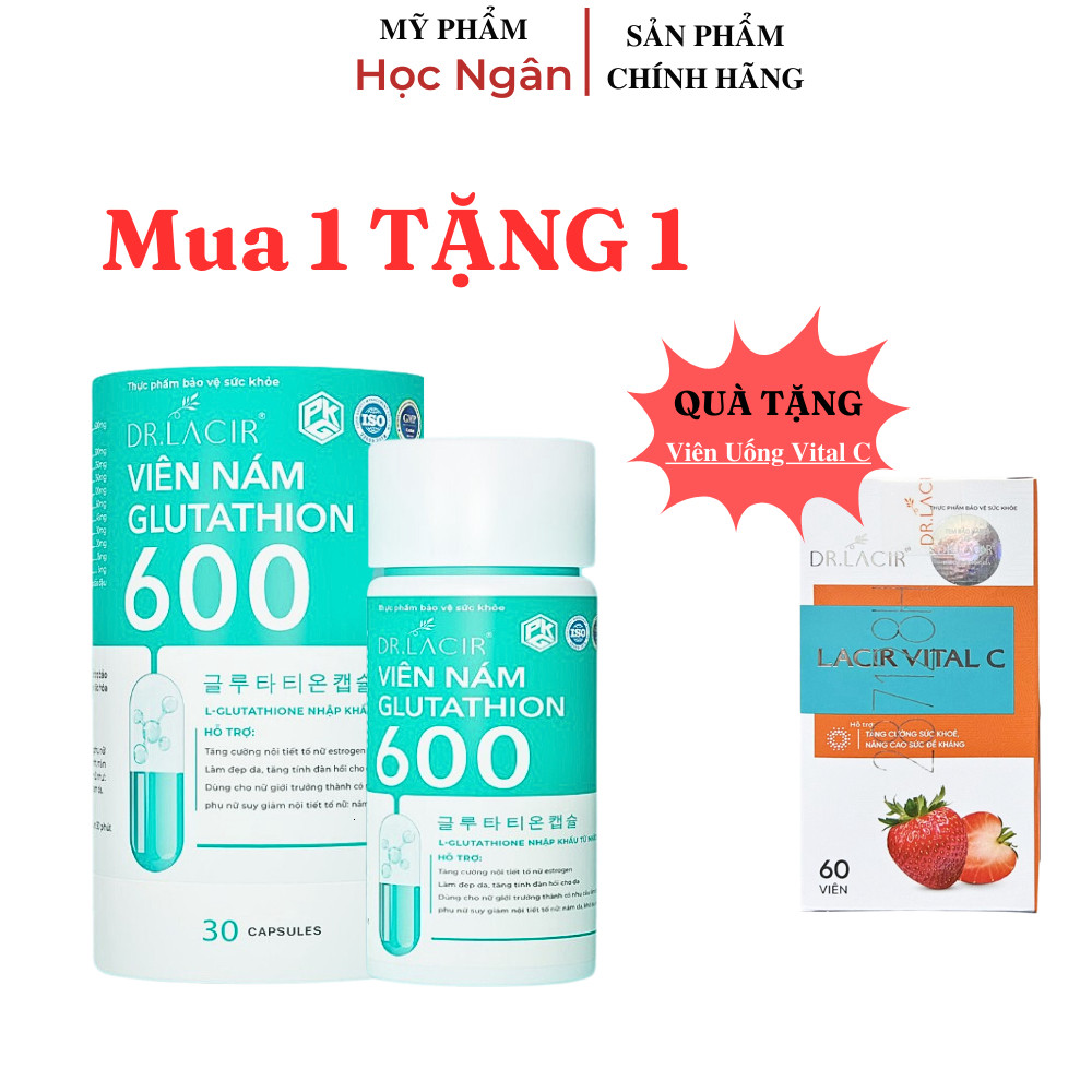 glutathione 600 chính hãng Viên Uống Trắng Da Dr.lacir, Mờ nám giảm tàn nhang Myphamhocngan1 Glutathione: Benefits, Food Sources, volume:30 ml Vitamines