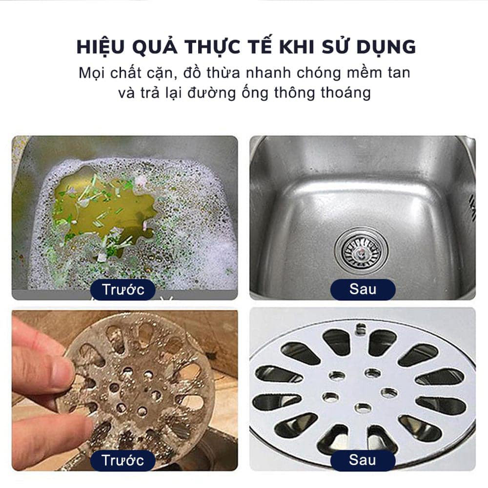 Combo 3 lọ Bột thông tắc cống đa năng siêu mạnh 260g - Bột Thông Tắc Sinh Học Hiệu Quả Tức Thì 02