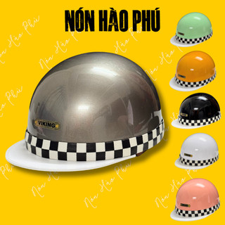 Mũ bảo hiểm nửa đầu VIKING Bosozoku Japan Style, Nón bảo hiểm Vintage lưỡi trai ảnh 2