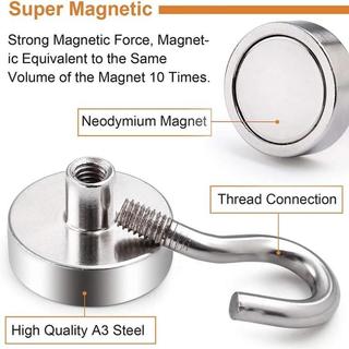 MÓC TREO NAM CHÂM TỪ TÍNH COMBO 2 CÁI | SIÊU DÍNH CHỊU LỰC 3KG | INOX CHỐNG GỈ KHÔNG KHOAN TREO ĐỒ TỦ LẠNH