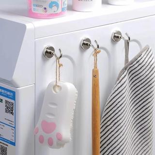MÓC TREO NAM CHÂM TỪ TÍNH COMBO 2 CÁI | SIÊU DÍNH CHỊU LỰC 3KG | INOX CHỐNG GỈ KHÔNG KHOAN TREO ĐỒ TỦ LẠNH