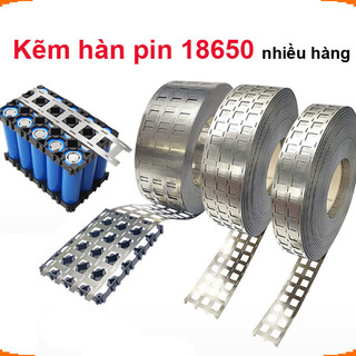 [Ưu đãi] (2 mét) Kẽm hàn Pin 18650 nhiều hàng (Pin ghép sát hoặc dùng khung Pin )