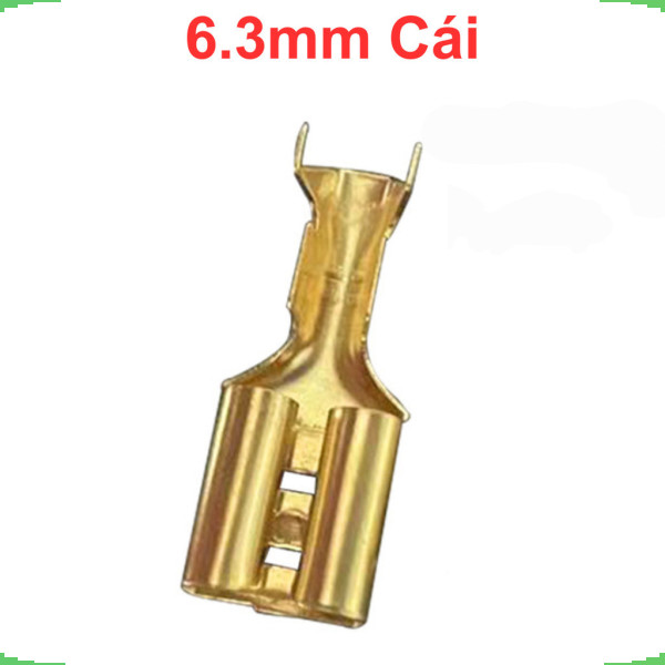 [Giá bán sỉ] (100 cái) Đầu Cos ghim đực cái 15A 2.8 4.8 6.3 mạ Vàng