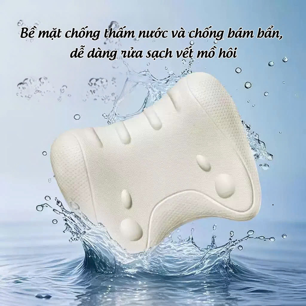Gối Massage Cổ Gáy Tại Nhà Công Thái Học HPS Giúp Kéo Dãn Đốt Sống Cổ, Thư Giãn, Giảm Đau Mỏi Cổ Vai Gáy HiệuQuả thuytam