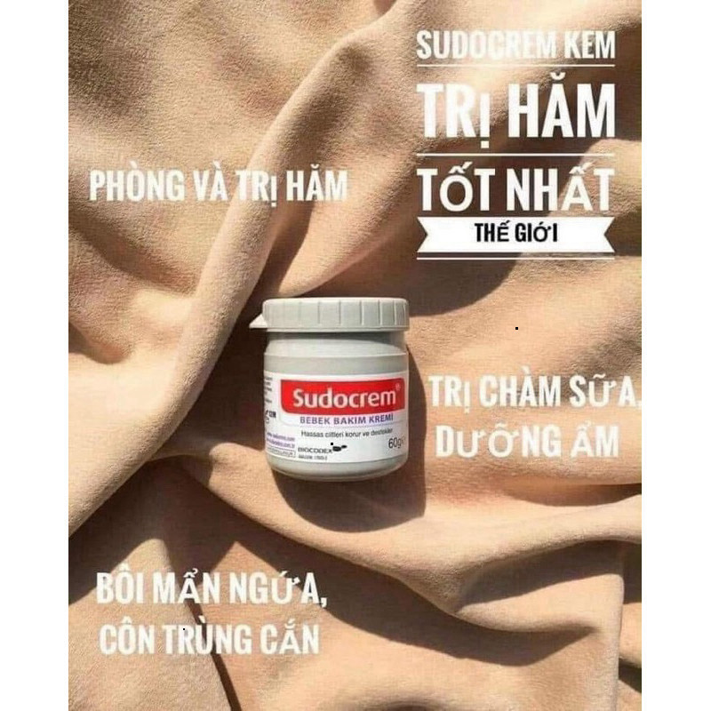 Kem hăm tã SudoCrem UK cho bé 60g/125g, kem hăm cho bé sơ sinh hiệu quả cho bé yêu của ban