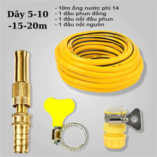 Vòi Nước Tăng Áp 3 Chế Độ Kèm Dây 5m-10m-15m-20m Tưới Cây Rửa XeTiện Dụng