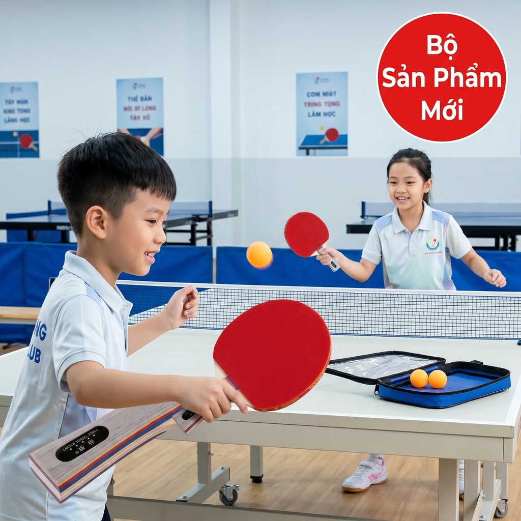 2 Chiếc Vợt Bóng Bàn Cao Cấp Thi Đấu Tiêu Chuẩn Cao - Chính Hãng+3 bóng bàn+túi bóng bàn